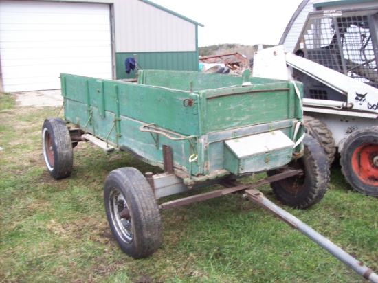 Wood Wagon On Gear