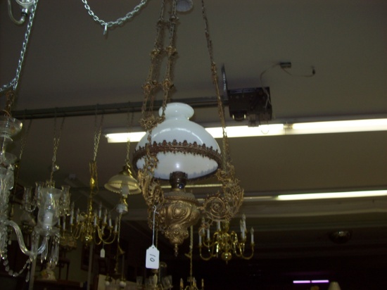 Kerosene Hanging Lamp Ornate