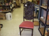 Victorian Gothie Hand Carved Slipper Chair