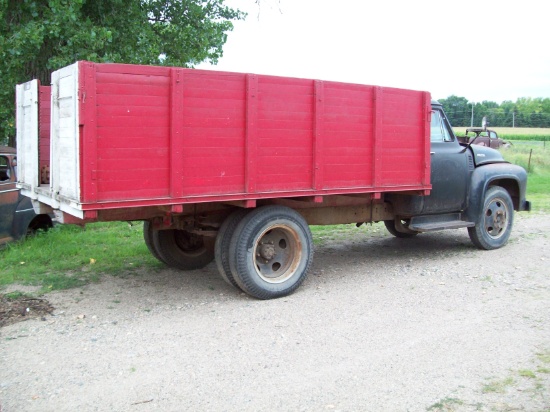 1955 Ford F-5 farm truck.  Bill of Sale. V-8 engine.  Been shedded-was running when shedded-