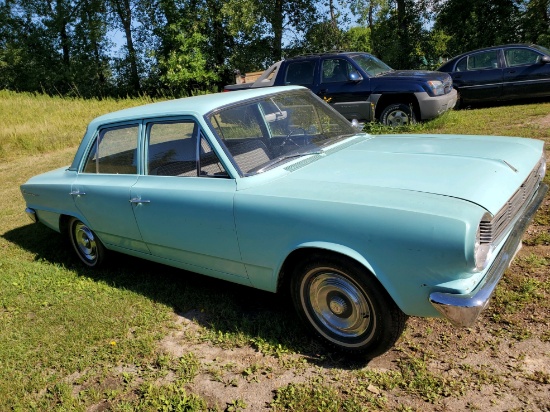 1964 AMERICAN RAMBLER 220 6 CYL, FLATHEAD, 3 SPEED ON STEERING COLUMN, 4 DOOR, NO RUST, GOOD RUNNING