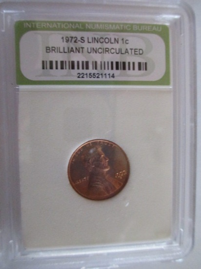 1972-S Lincoln Penny BU  con 200