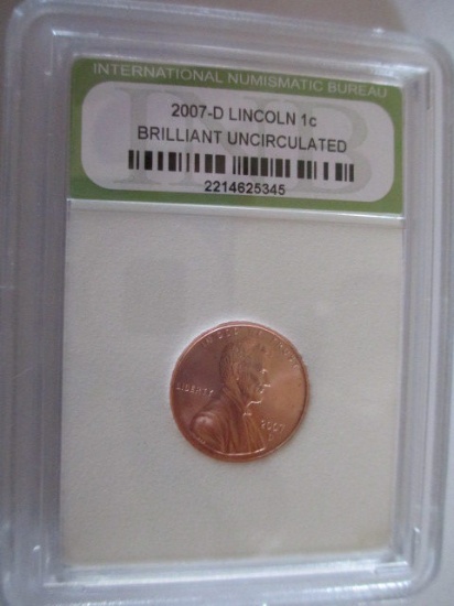 2007-D Lincoln Penny BU con 200
