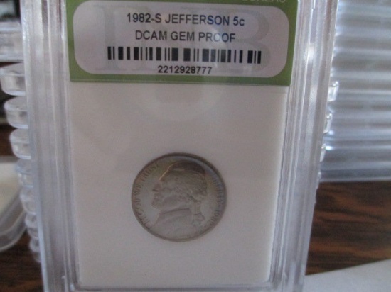 1982-S Jefferson Nickel con 200