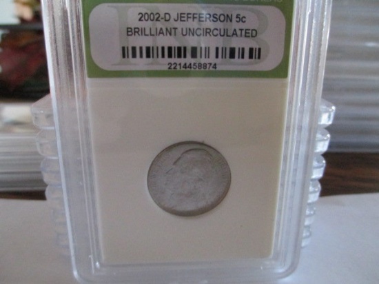 2002-D Jefferson Nickel BU con 200