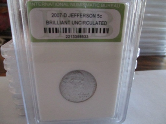 2007-D Jefferson Nickel BU con 200