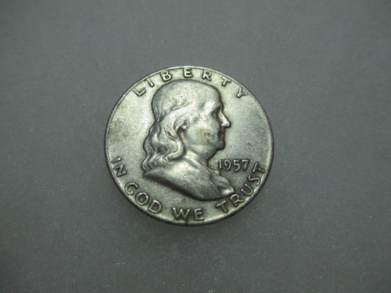 1957-S Franklin Half Dollar con 200