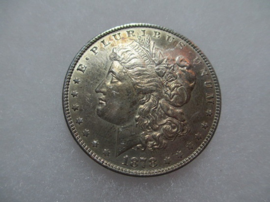 1878 Morgan dollar con 200