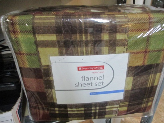 New King Size Flannel Sheet Set - con 12