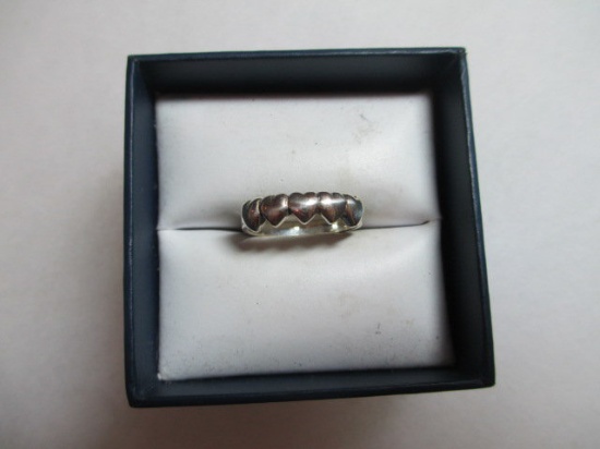 Sterling Ring Sz 5.5 con 6