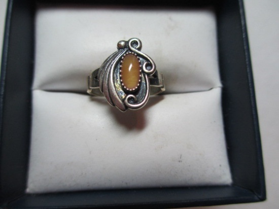 Sterling Ring Sz 5 con 6