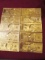 Ten $100.00 Gold Foil Bills - con 1957