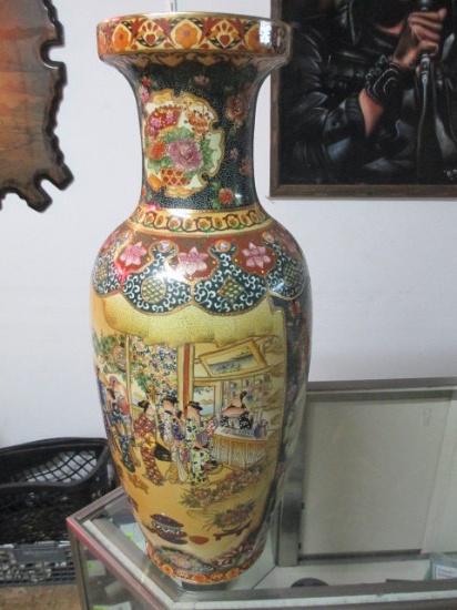 Asian Themed Vase - 24" -> Will not be Shipped! <- con 317