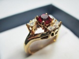 Gold Toned Ring - Size 6.5 - con 570