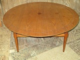 Round 1950's Walnut Coffee Table -> Will not be Shipped! <- con 394