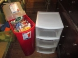 Wrap Paper Storage and Full of Ribbons - 3-drawer storage -> Will not be Shipped! <- con 12