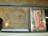 Old Bird Cage and Oil Container -> Will not be Shipped! <- con 467