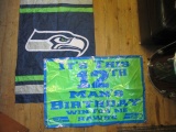 Seahawks Flag and 12 Man Banner - 42x27 - con 317