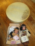 Native Drum with 2 Native Dolls - con 317