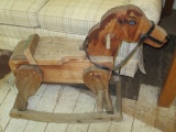 Vintage Wooden Rocking Horse Will Not Be Shipped con 454