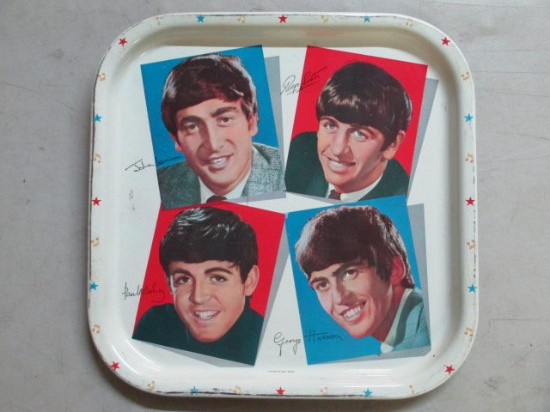 Beatles Tray By Worcester Ware Label on Back - Made in Great Britian 64-65 - con 363