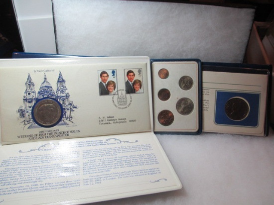 Three  Sets of British Coins - con 346