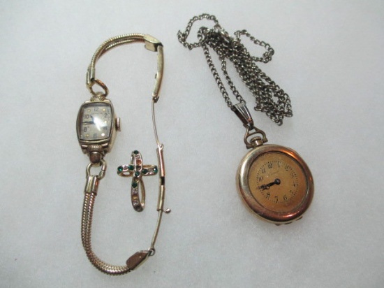Two Vintage Watches - AS-IS - with Cross - con 509