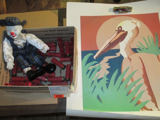 Flat with Old Clown Litho and Shotgun Shells -> Will not be Shipped! <- con 487