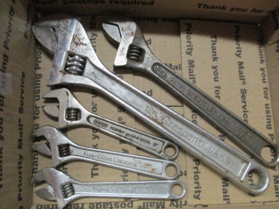 5 Crescent Wrenches - 6" to 10" -> Will not be Shipped! <- con 305