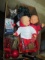 Mini Radio Flyer and Twin Dolls - Christmas lights and Ornaments -> Will not be Shipped! <- con 12