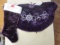 New Velvet Purple Tree Skirt and Stocking con 12