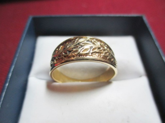14K Yellow Gold Ring - Size 10.5 - con 12