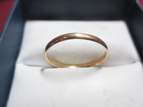 14K Yellow Gold Ring - Size 7.75 - con 12