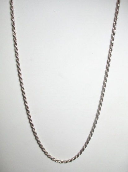 19" Sterling Necklace - con 12
