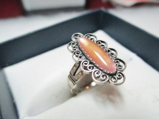 Sterling Silver Ring - Size 4.75 - con 6