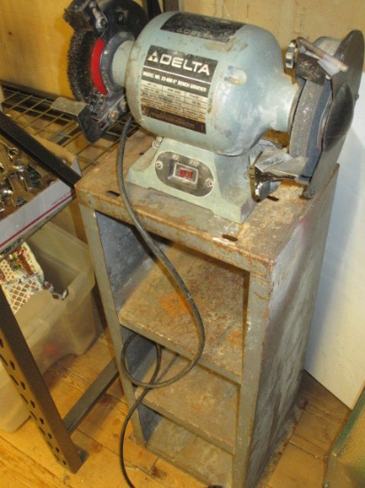 Delta 6" Belt Grinder on Stand -> Will not be Shipped! <- con 12