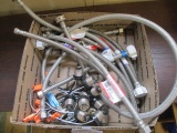 Lot of Stainless Steel Hoses and Electrical Ends - con 509
