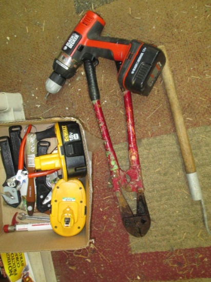 Black and Decker Drill and Assorted Tools - con 12