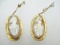 10K Gold Earrings with Cameo - con 576
