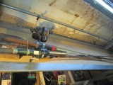 5 Vintage Fiberglass Cork and Wood Casting Rods and Reels -> Will not be Shipped! <- con 12