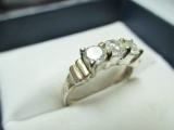 Silver Plate Ring - Size 6 - con 576