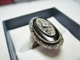 .925 Silver Ring - Size 6.75 - con 9