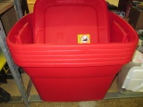 Five Tote Bins with Lids -> Will not be Shipped! <- con 305