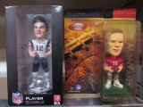 Joe Montana and Tom Brady Edition Bobble Heads - con 346