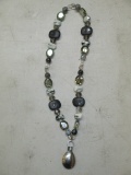 Fashion necklace Facets and Stone - con 12