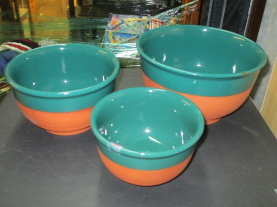 Three Piece Stoneware Bowl Set -> Will not be Shipped! <- con 548