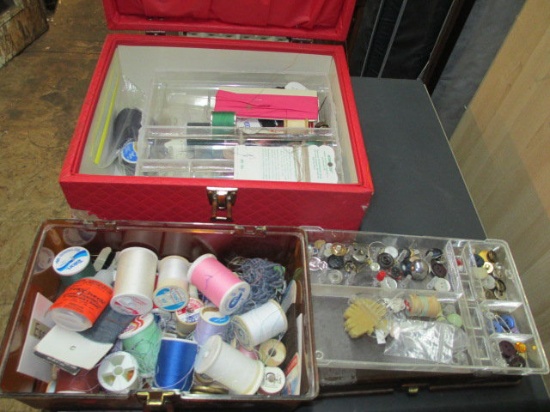 Two boxes of Sewing Items - con 394