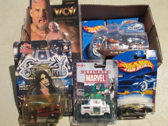 Collectors Unopened Die cast Hot Wheels and action figures Ozzy Osbourne new con 12