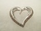 Sterling silver Heart Pendant - con 583