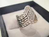 Sterling Silver Ring - Size 8 - con 583
